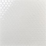 Baroque Glass Blanco White 3x4" Fishscale Polished