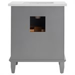 Nora Gray 30" Single Vanity with Pure Gray Quartz Top