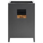 Iconic 24" Charcoal and Gold Vanity (Counter Sold Separately)