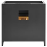 Iconic 36" Charcoal and Gold Vanity (Counter Sold Separately)