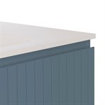 KIT - Adeline Denim 42" Single Vanity with Integrated Solid Surface Top