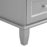 Nora Gray 36" Single Vanity with Pure Gray Quartz Top