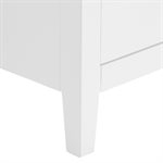 Iconic 24" White and Silver Vanity with Carrara Marble Top