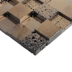 Art Lava Blocks 3D Metallic Bronze