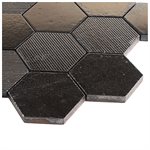 Art Lava Hexagon Textured Metallic Mix Bronze