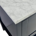 Sheraton 30" Navy Vanity with Carrara Marble Top