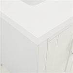 Sheraton 24" White Vanity with Pure White Quartz Top