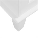 Nora White 30" Single Vanity with Carrara Marble Top