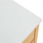 Dayton Woodgrain 48" Single Vanity with Pure White Quartz Top