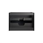 Alma Black 30" Vanity with Integrated White Solid Surface Top