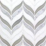 Close Out - Botanic Winter - White Carrara, White Thassos, & Iridescent White Glass