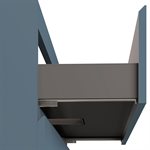 KIT - Adeline Denim 24" Single Vanity with Integrated Solid Surface Top