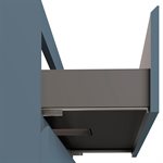 KIT - Adeline Denim 42" Single Vanity with Integrated Solid Surface Top