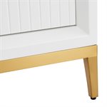 Bungalow White and Gold 36" Single Vanity without Top