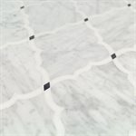 MJ Amina - White Carrara, White Thassos & Bardiglio Dots