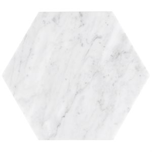 Epoch White Carrara 10" Hexagon Honed 