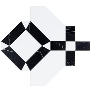 Close Out - MJ Immaculata - Crystallized Porcelain Tile & Black Jade