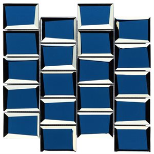 Reverso Glam Blue- Sold by Sheet 10.82x11.81 (.88sqft)