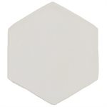 Clay House White 4" Hex