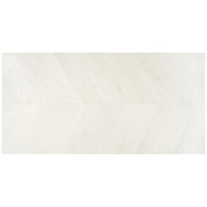 Elan Chevron White 24x48