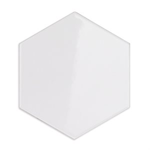 Hexagono - Liso Blanco Brillo