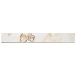 Lithe Calacatta Rustico 3x24 Polished Bullnose