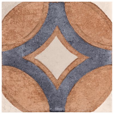 Angela Harris Messina Circles Terracotta 8x8