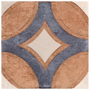 Angela Harris Messina Circles Terracotta 8x8