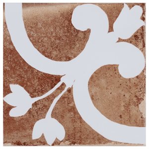 Angela Harris Messina Flora Terracotta 8x8