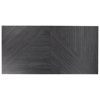 Lounge Ribbed Charcoal 24x48