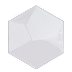 Hexagono - Piramidal Blanco Brillo