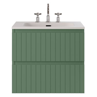 KIT - Adeline Forest 24" Single Vanity with Integrated Solid Surface Top
