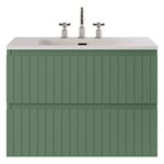 KIT - Adeline Forest 30" Single Vanity with Integrated Solid Surface Top