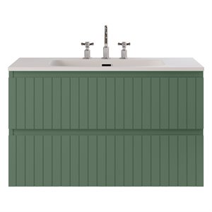 KIT - Adeline Forest 36" Single Vanity with Integrated Solid Surface Top