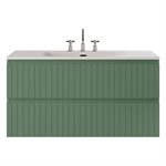 KIT - Adeline Forest 42" Single Vanity with Integrated Solid Surface Top