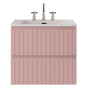 KIT - Adeline Rose 24" Single Vanity with Integrated Solid Surface Top