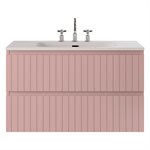 KIT - Adeline Rose 36" Single Vanity with Integrated Solid Surface Top