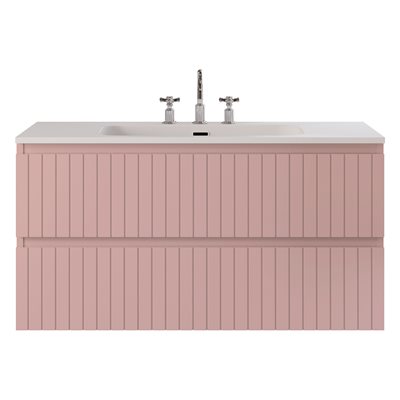 KIT - Adeline Rose 42" Single Vanity with Integrated Solid Surface Top