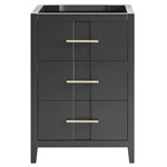 Iconic 24" Charcoal and Gold Vanity (Counter Sold Separately)