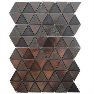 Art Lava Triangles Metallic Iron