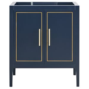 Province Navy and Gold 30" Single Vanity without Top