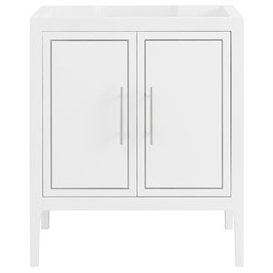 Province White and Silver 30" Single Vanity without Top