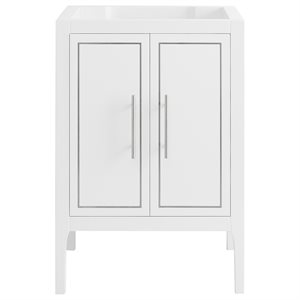 Province White and Silver 24" Single Vanity without Top