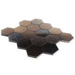 Art Lava Hexagon Metallic Bronze