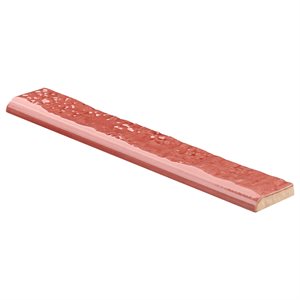 Artist Coralito Pink 1.5x9 Crackle Glossy Bullnose