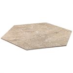 Oberon Sand Beige Porcelain 20" Hexagon