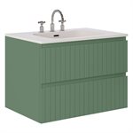 KIT - Adeline Forest 30" Single Vanity with Integrated Solid Surface Top