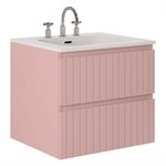 KIT - Adeline Rose 24" Single Vanity with Integrated Solid Surface Top