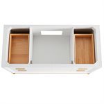 Bungalow White and Gold 48" Single Vanity without Top