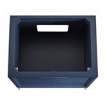 Bungalow Navy and Silver 30" Single Vanity without Top